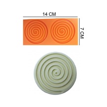 Spiral Labirent Silikon Şeker Hamuru, Sabun, Mum Kalıp