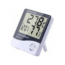 Lcd Elektronik Alarm Saat Termometre Higrometre Hava Istasyonu Kapalı Alandaki Masa Saati Diğer