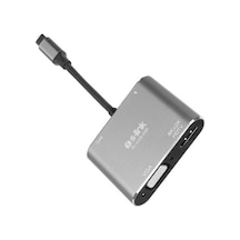 S-link Sl-usb-c85 4 İn 1 Type C To, Pd+hdmı+vga+usb3.0 Çevirici Hub Adaptör Kdo