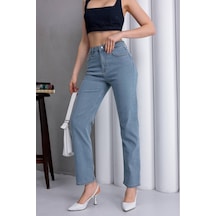 Zdnjeans Kadın Açık Mavi Yüksek Bel Jean Pantolon