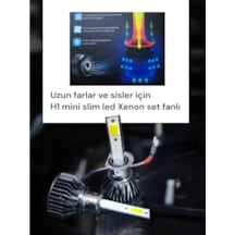 H1 Led V6 Model Mini Slim Kasda H1 Led Ampül Seti