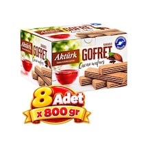 Aktürk Gofret Kakaolu 800 Gr X 8 Kutu