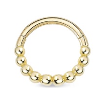 Sıralı Top Toplu Altın Helix Piercing