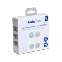 Babyjem Çok Fonksiyonlu Çocuk Güvenlik Kilit Seti 12 Adet Beyaz