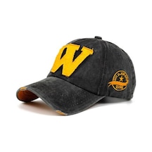 Şapka,Cap Şapka, Erkek Kadın Şapka, W Şapka, W Snapback Siyah