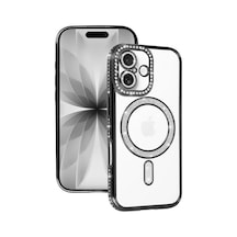 Apple İphone 17 Joke Simli Magneticsafe Kılıf - Siyah 0.2M-Çok Renkli