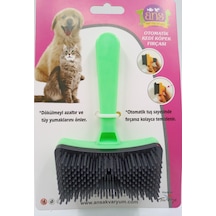 Ans Kedi Köpek Tuşlu Otomatik Tüy Toplayıcı Tarak Yeşil