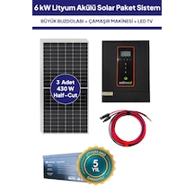 6 Kw Lityum Akülü Solar Güneş Enerjisi Sistemi