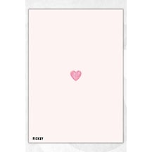 A5 Aşk Bloknot Çizgisiz Defter - 50 Yaprak - Memopad - Notepad - Not Defteri - Not Kağıdı - 3166 Çok Renkli