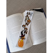 Halloween Kanaviçe Kitap Ayracı