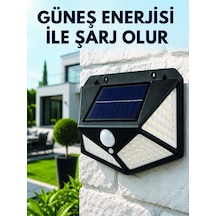 Sensörlü Solar Bahçe Lambası Geniş Açılı Led Aydınlatmalı Balkon Garaj Ve Bahçe Işığı Çok Renkli