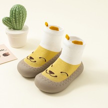 Luteshi Bebek Yürüyüş Ayakkabısı Beyaz Sarı Ayıcık