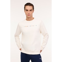 Lumberjack Ml Week 16wk1003 4pr Ekru Erkek Sweatshirt 000000000101888073 Bej-antrasıt Bej - Antrasıt