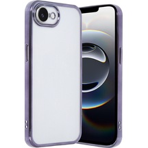 Newface Apple Uyumlu iPhone 16e Kılıf Razer Lensli Silikon - Mor mor