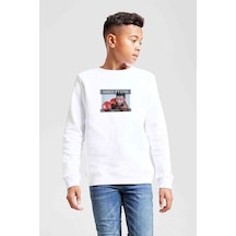Tshirthane Mike Tyson Tragic Hero By Leslie Baskılı Unisex Çocuk Beyaz Swea Beyaz