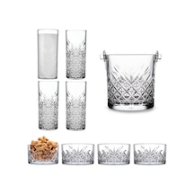 Ayrex Paşabahçe Timeless 9 Parça Rakı Seti - 4 Rakı Bardağı, 4 Çerezlik, 1 Buz Kovası Diğer