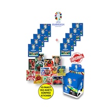 Almanya Euro 2024 Avrupa Şampiyonası Match Attax - 10 Adet Futbolcu Sticker Paketi 60 Adet Sticker