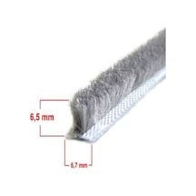 KALİTE - Alüminyum Pvc Kapı Pencere Cam Balkon Kıl Fitili En 6,7 - Kıl Uzunluğu 6,5 mm 5 mt