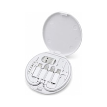 Aquatech 60w Çok Fonksiyonlu Veri Kablo Seti, Usb-a/usb-c/lightning/micro Usb Dönüştürücü Kablo Kiti, Sım İğnel Diğer
