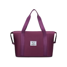 Büyük Kapasiteli Genişletilebilir Su Geçirmez Plaj Çantası Mor