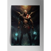 God Of War Kratos - Metal Tablo, Oyun Poster
