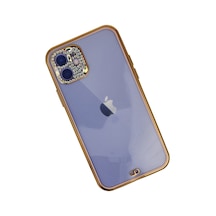 Apple iPhone  Uyumlu,  12 Kılıf Liva Taşlı Silikon - Pembe