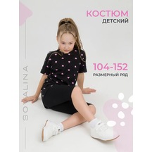 Sovalina Çocuk Yazlık Bisiklet Taytı İle Takım 385914670 Siyah