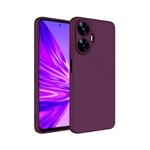 Realme C55 Kılıf Lansman İçi Kadife Kamera Korumalı Mara Silikon Kılıf