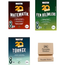 Okyanus Lgs 8. Sınıf Master 20 Matematik Fen Bilimleri Ve Türkçe Denemesi 3lü Set + Telefon Standı