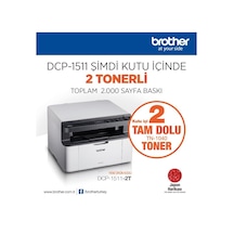 Dcp-1511-2t Mono Lazer Yaz/tar/fot 2 Tam Dolu Toner