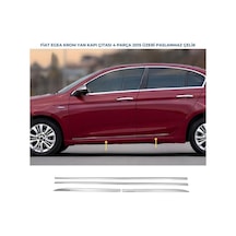 Ebal Otomotiv Fiat Egea Cross Krom Yan Kapı Çıtası 4 prç. 2015 ve üzeri P.Çelik