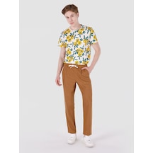 Colin's Colins Regular Fit Orta Bel Düz Paça Kahverengi Erkek Pantolon 001