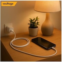 20w Type-c To Lightning Hızlı Şarj Ve Veri Kablosu - Beyaz 1 Metre - İphone 14, 13, 12, 11, İpad Uyumlu Esnek Ve Dayanıklı Şarj Kablosu