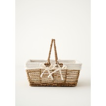 Bella Maison Arden Bezli Sepet Naturel 31x22x13 Cm Naturel