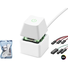 Masaüstü Bilgisayar Rgb Power Tuşu On/off Switch Beyaz Nd2810