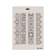 Mey İthalat Rich Dantel Seri Dn-901 Stencil 35x25 Cm Belirtilmemiş