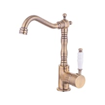 İsaoğlu Yapı Mat Gold Lavabo Bataryası Antik Gold Banyo Musluğu Vintage Tasarım Mat Altın Lavabo Armatür Gold