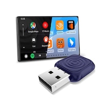 Mini Ultra İphone Ve Android İçin Kablosuz Adaptör Kablolu Carplay Ve Android Auto'ya Kablosuz Dönüştürür, Tak Ve Kullan, Arabalarla Uyumlu