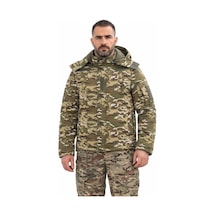 Marivento Kapüşonlu Mont Taktik Giyim Rüzgarlık Single Sword Su Geçirmez Kamuflaj Erkek Softshell Parka Çok Renkli