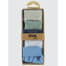 Civil Baby Erkek Bebek 5'li Çorap Set 6-12 Ay Çok Renkli