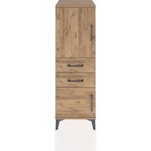 Hyperion Dolap 2 Raflı 2 Çekmeceli 2 Kapaklı 44x44x134 Çam-çam Çam