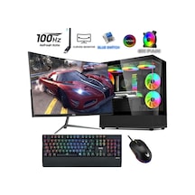 Izoly ST998658 i5-12400F 16 GB 512 GB M.2 NVMe RX580 8 GB 24" Free Dos Masaüstü Oyuncu Bilgisayarı