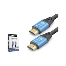 Hdmi 2.0 Kablo 4k Uhd 19+1 Od 8.0 Mm 1.5 M - Siyah Mavi Nd4050