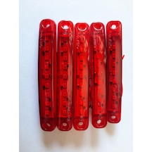 parmak led 9ledli kırmızı 5li set