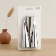 Metal Pasta Dekorasyon Kalıbı 3'lü Çap 3.4 Cm X 12 Cm Diğer