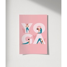 Çerçevesiz Poster Y Harfinden Z Ye Yoga