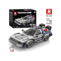 Reobrix Technic 665 Geleceğe Dönüş Delorean Dmc Back To The Future Yaratıcı Yapı Blok Seti Building Blocks - 405 Parça