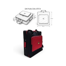 Elite-grx16 Mikser İçin Uyumlu Profesyonel Soft Case Taşıma Çantası. Kırmızı