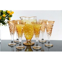 Plt Design La Rose 7 Parca Kokteyl Bardağı Seti,meşrubat - Su Bardağı Seti