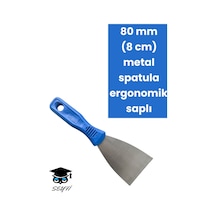 80 Mm 8 Cm Metal Spatula Ergonomik Saplı